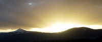 Weird light above Ještěd